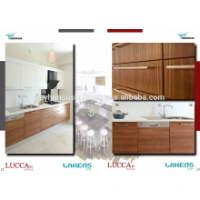 LUCCART fábrica Fabricación turca Gabinete de cocina económico con madera estructurada Melamined Mdf puerta